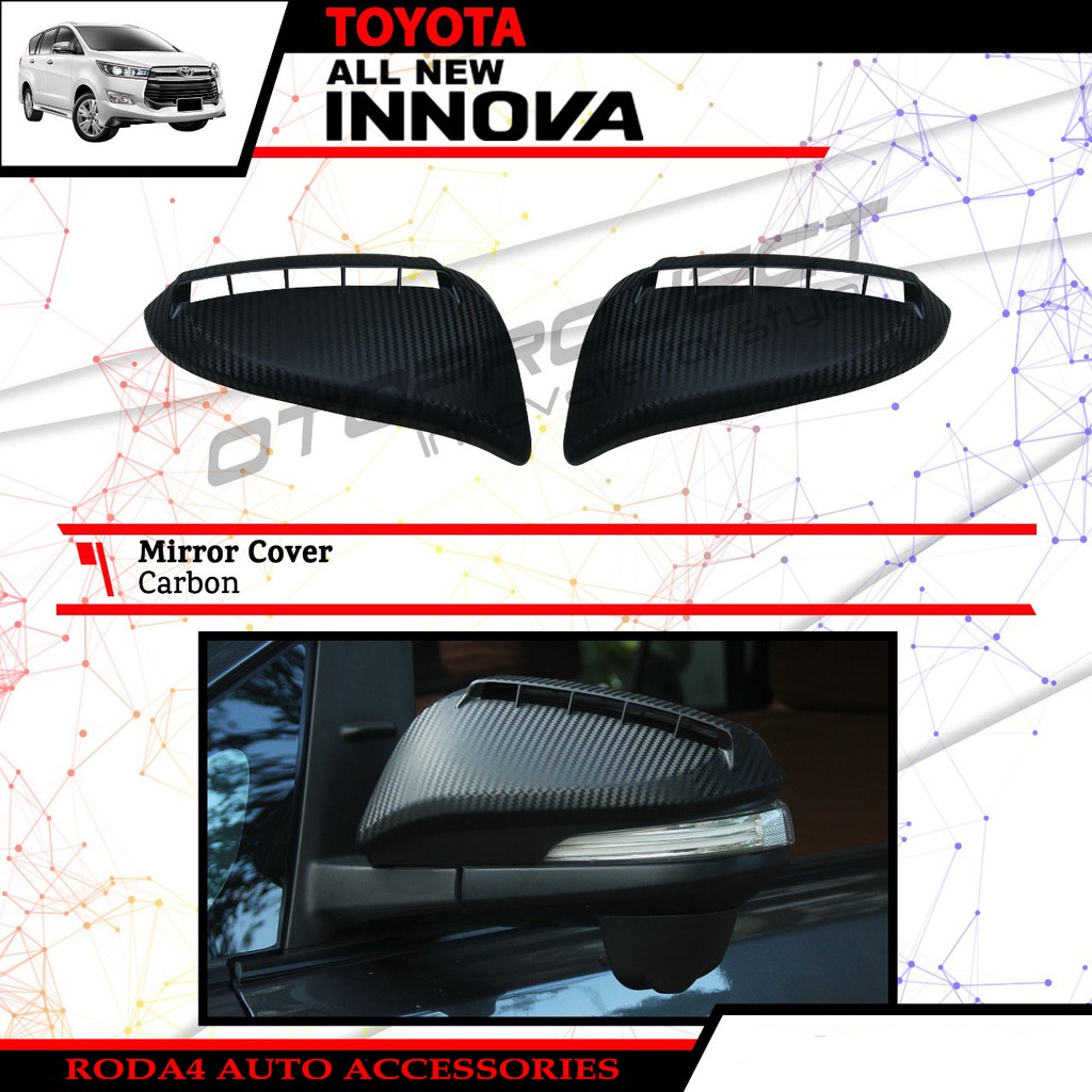 Cover Spion Mirror Cover All New Innova Carbon