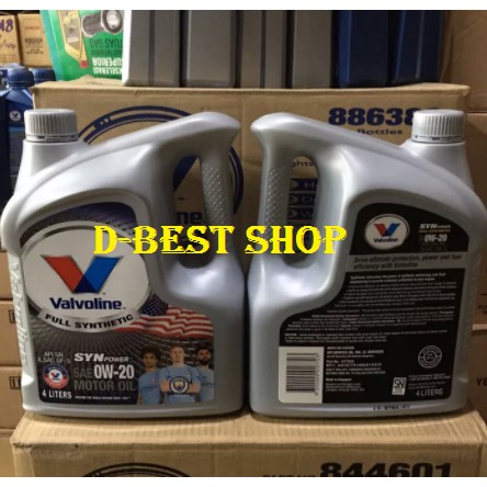 Oli mesin mobil bensin Valvoline 0/20 Api SN - 4 liter