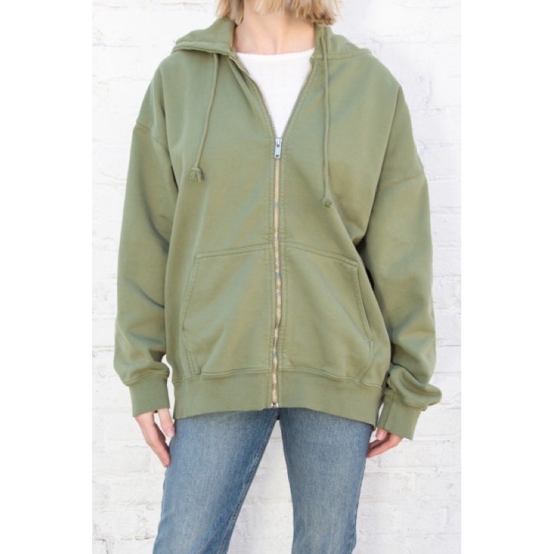 Brandy Melville Matcha Green Carla Hoodie