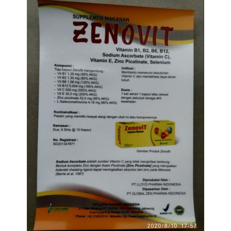 Zenovit multivitamin & Zinc