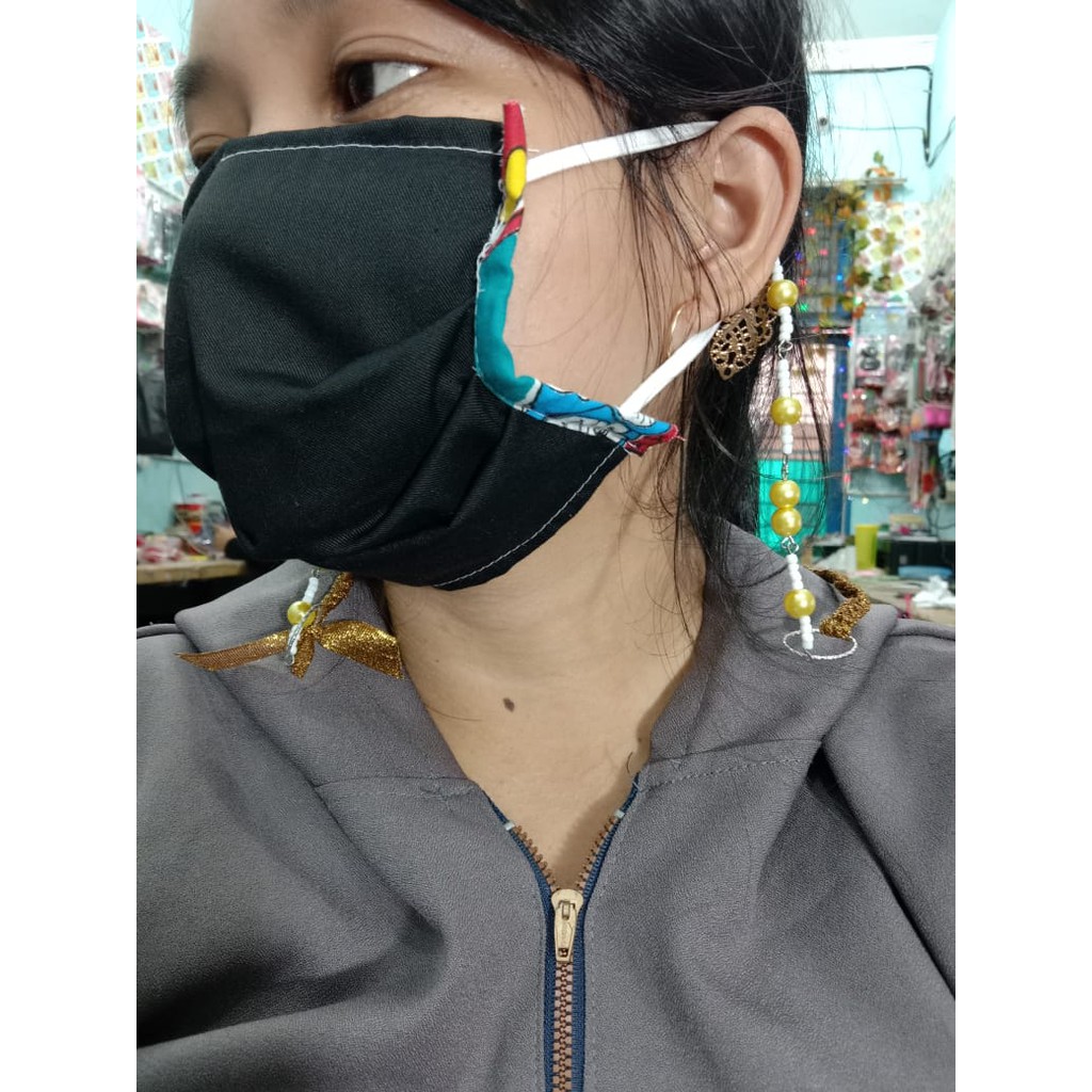 Tali Masker Korea / Gantungan Masker mutiara - Neck Strap / Mask Strap / Gantungan Masker Murah