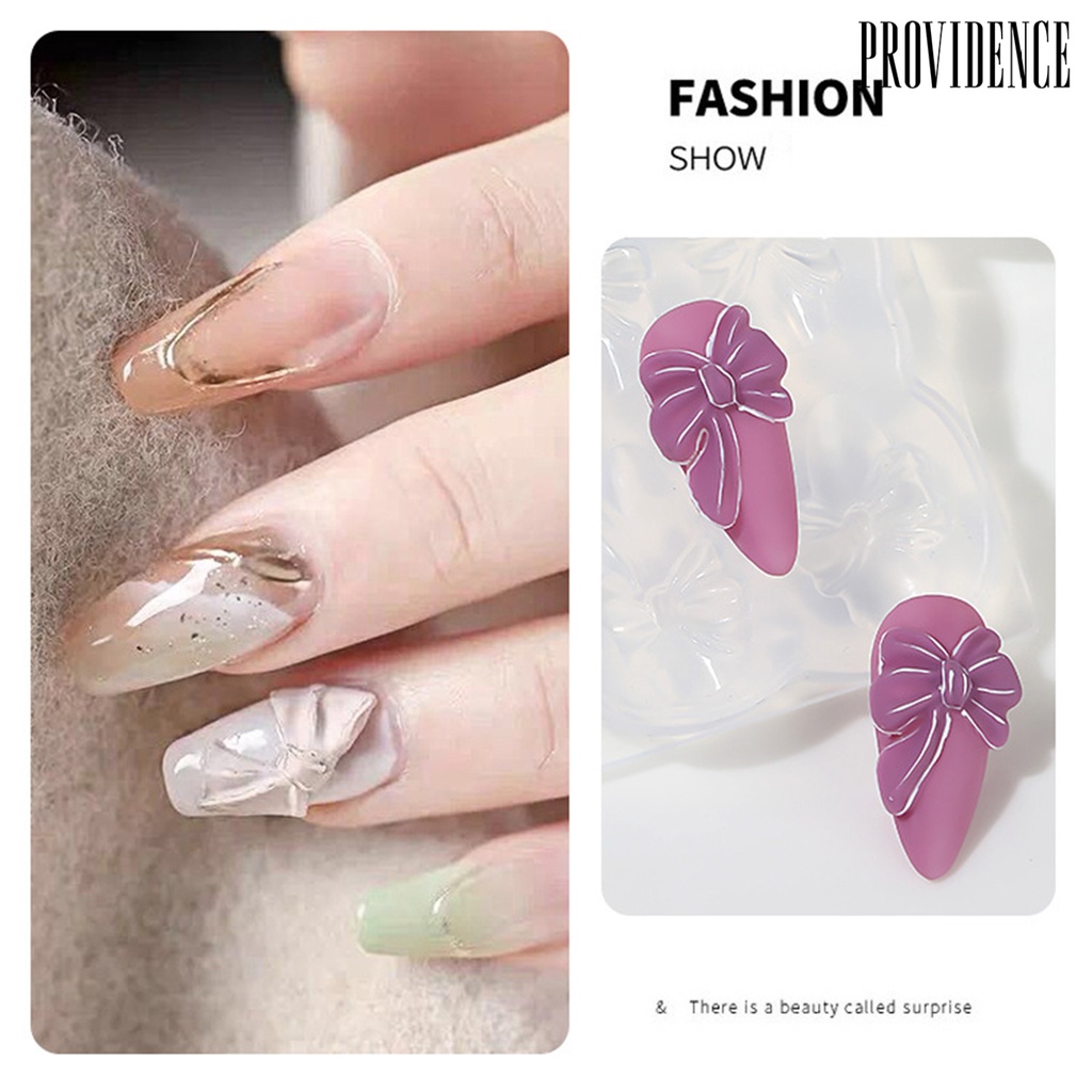 Providence Cetakan Kuku 3D Bentuk Kupu-Kupu / Beruang Bahan Silikon Untuk Nail Art / Manicure Butterfly