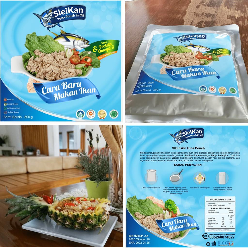 

Sieikan Tuna Pouch in Oil 500gr