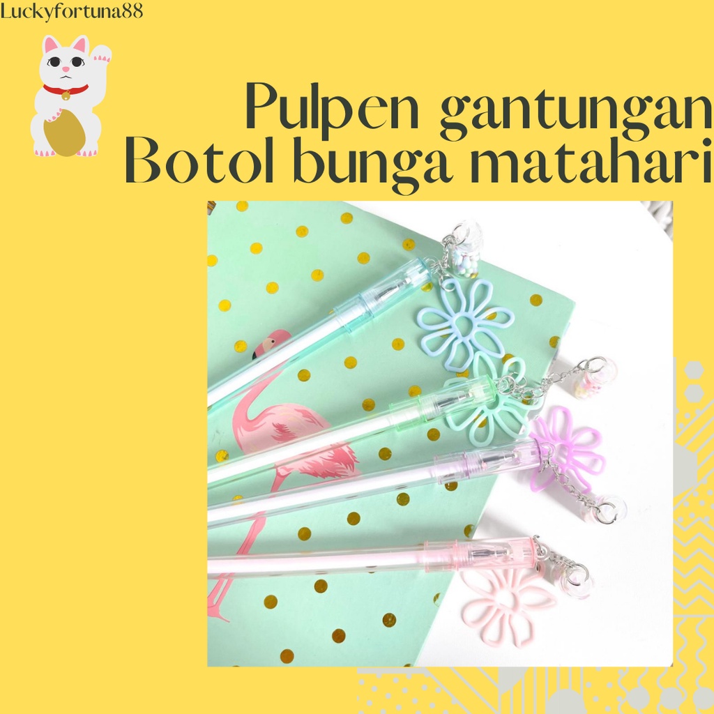 

[Luckyfortuna88] pulpen gantungan botol bunga matahari pen gantungan botol bunga matahari lucu murah kualitas premium lucu alat tulis kantor alat tulis sekolah murah lucu