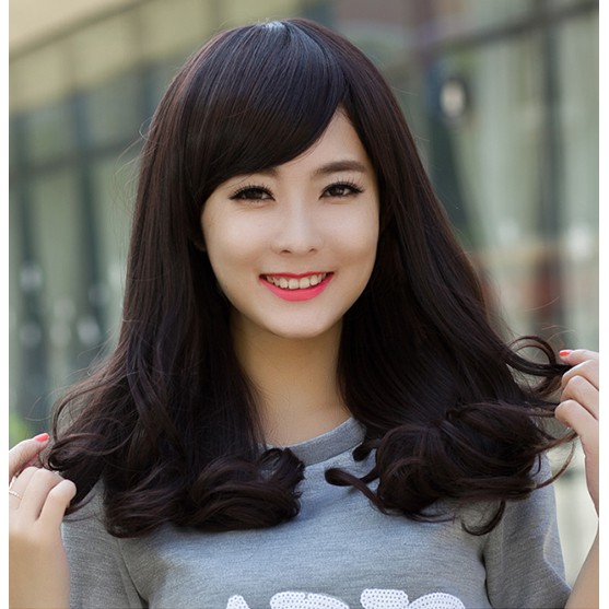 Wig Rambut Wanita Pendek Bergelombang Hair Extension Realistic Women's Short Hair Curly