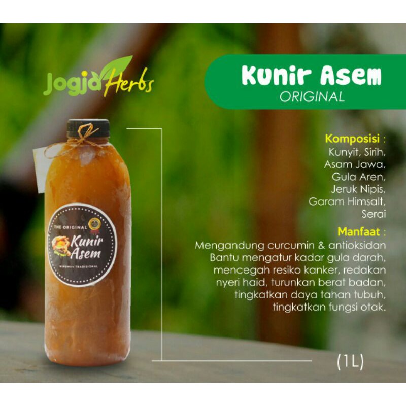 

KUNIR ASEM ORIGINAL 1 LITER KHAS JOGJA