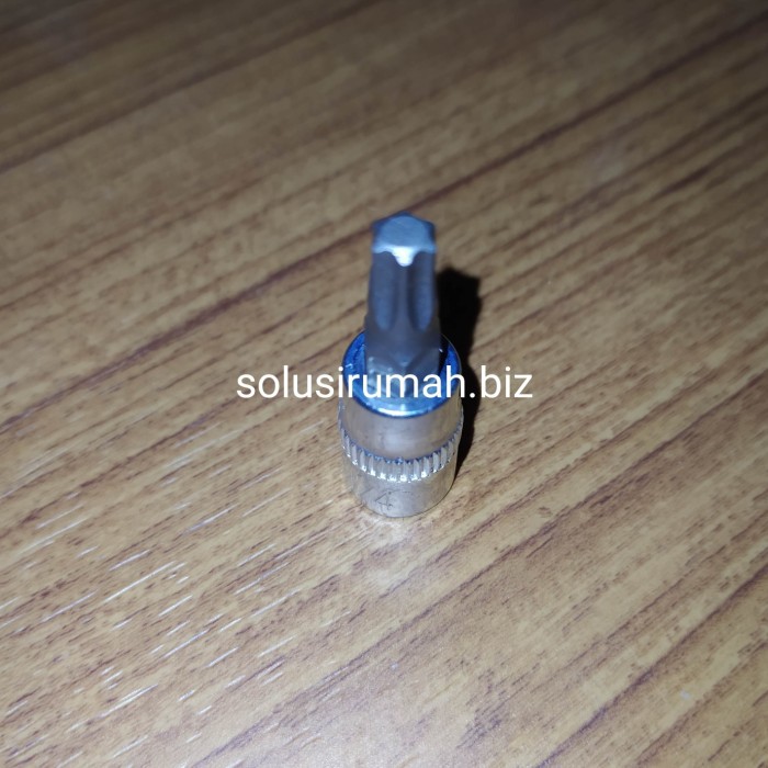 KUNCI SOK ONLY BIT 1/4 HEX 3 CRV KEPALA SOCK SOCKET (SPARE) DARI 46PCS
