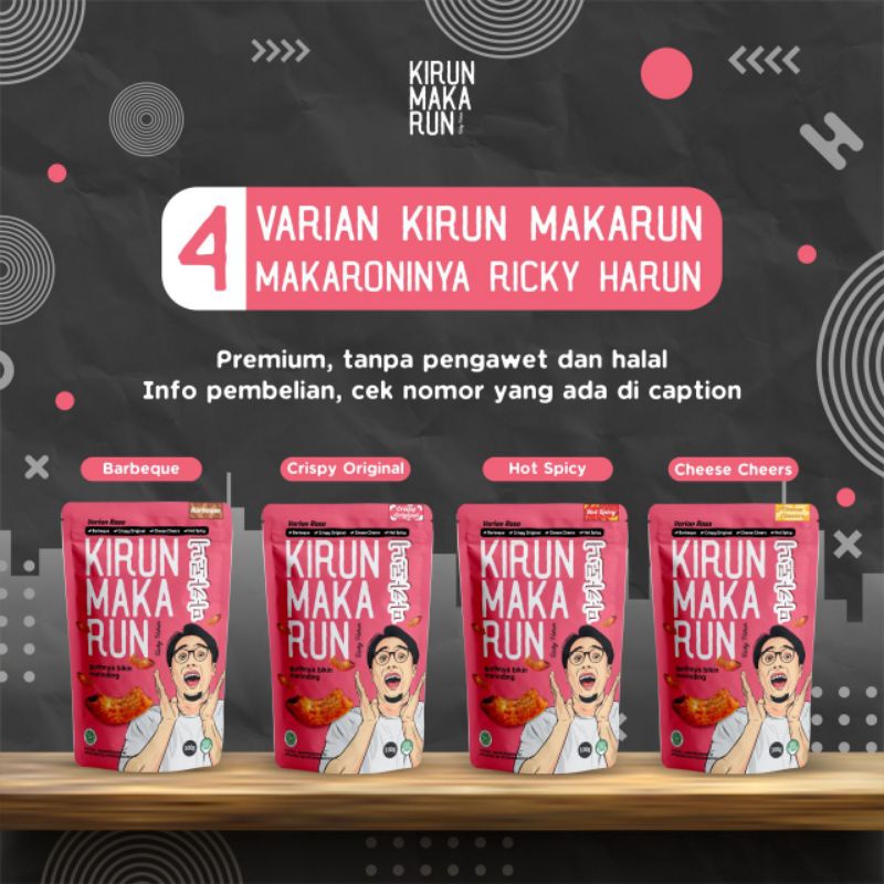 

Makaroni by Ricky Harun Merk kirun makarun 100gr,makaroni enak makaroni renyah makaroni gurih