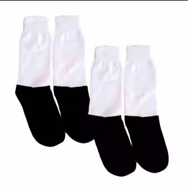 KAOS KAKI HITAM PUTIH KAOS KAKI SMA SMP SD  SPANDEK