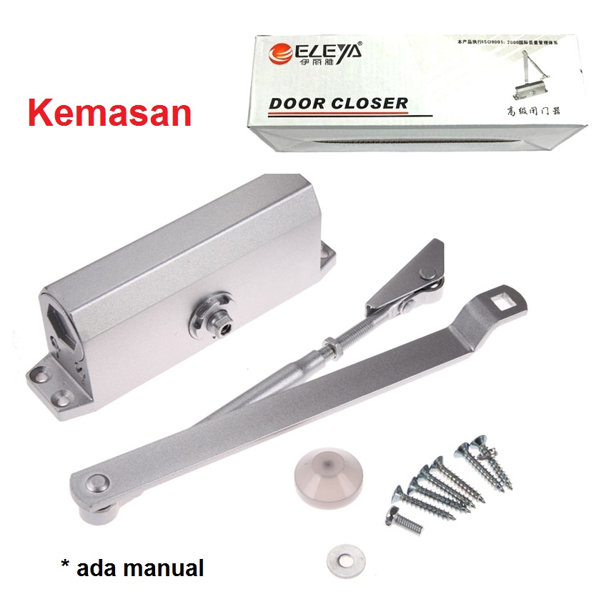 Otomatis Door Closer Penutup Pintu Otomatis Menahan 180 Derajat Non Hold Open Interkey Penahan Dekson