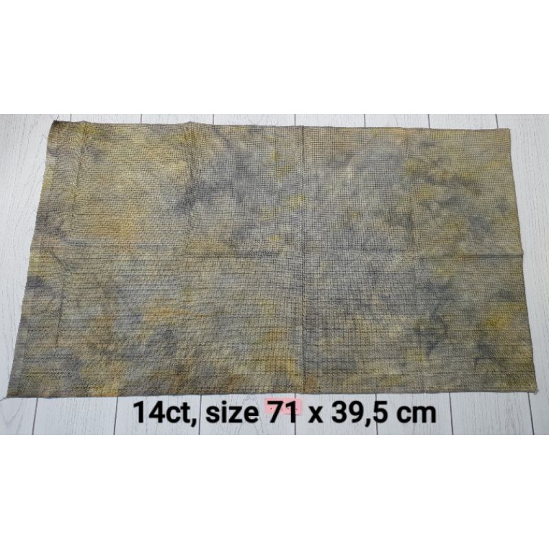 Kain Dyed Aida 14ct untuk Kristik/Cross Stitch