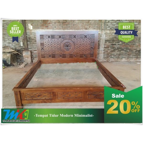 Ranjang Tempat Tidur Dipan Kayu Jati Terbaik Dan Terlaris