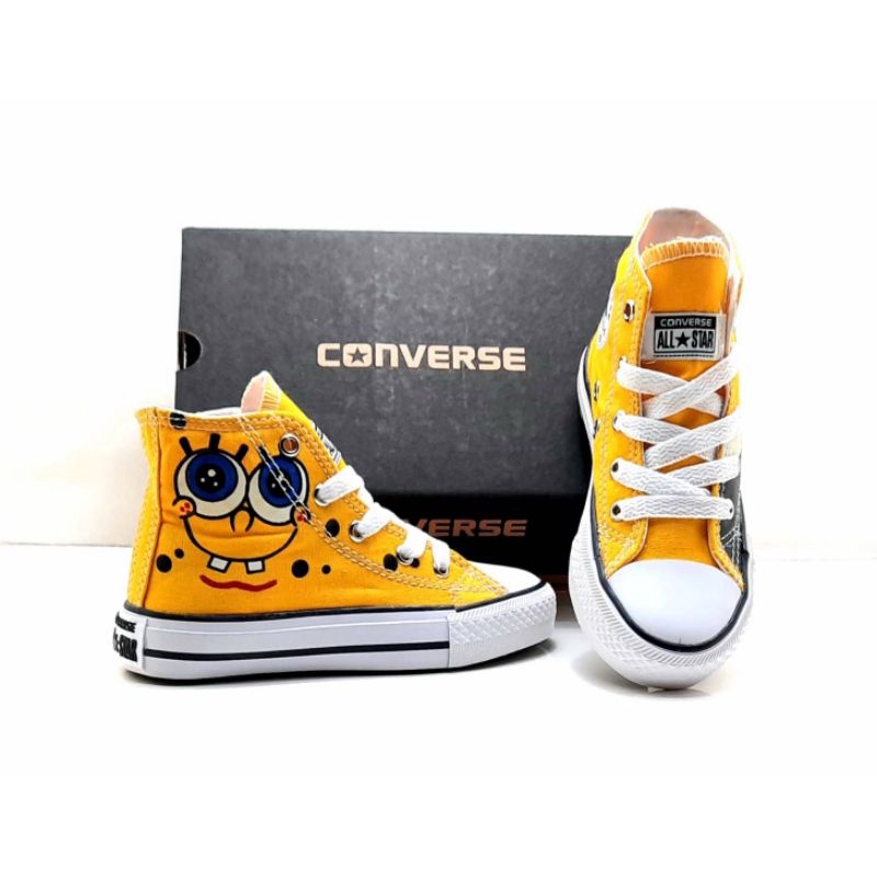 Sepatu anak kids converse all star karakter high tali