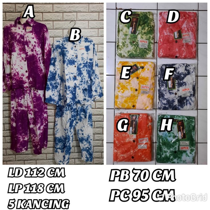 Setelan Piyama Kencana Ungu Label Hitam - Ungu