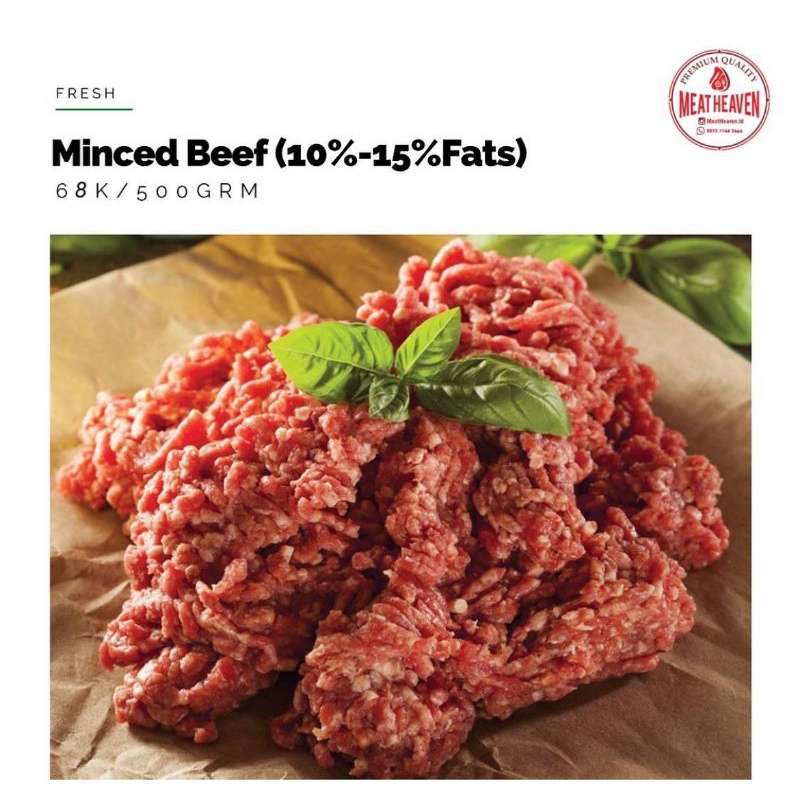 

Premium AUS Minced Beef/Daging Giling (10% Lemak)