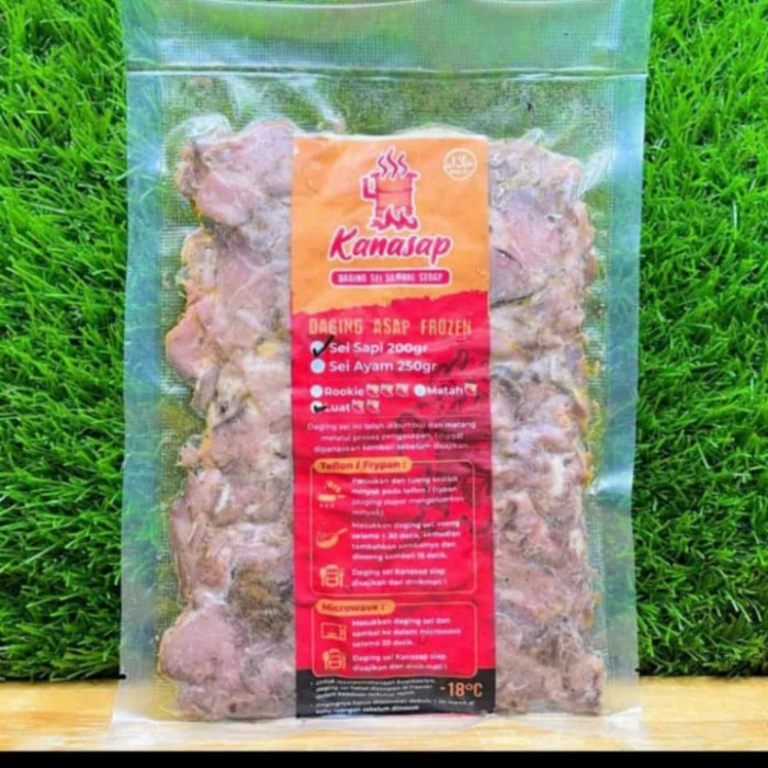 

kanasap sei sapi asap 200gr - BARU