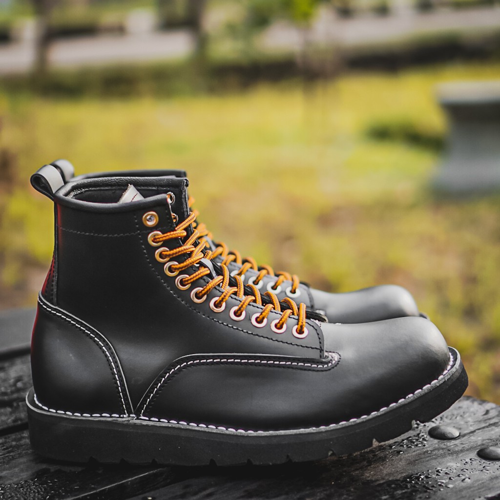 HIPPO BLACK  |FORIND x BARNUM| Sepatu Boots Kulit Asli Boot Kulit Pria Cowok New Ori Lokal Footwear