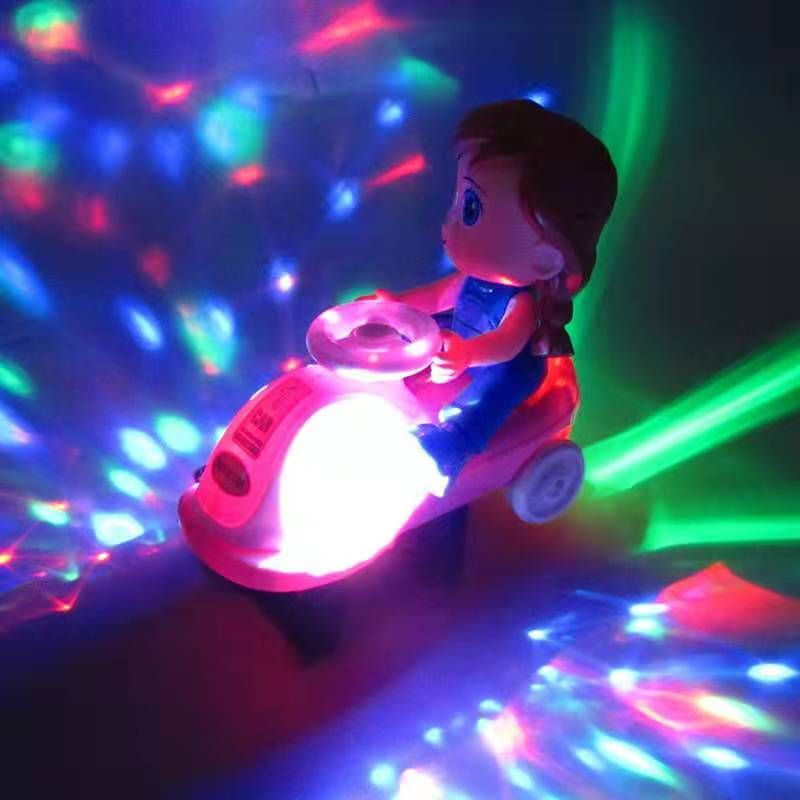 Mainan akrobat anak lucu bisa goyang / mainan skuter lucu ada musik+led