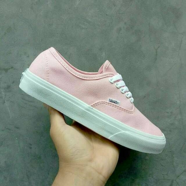 pink & white vans