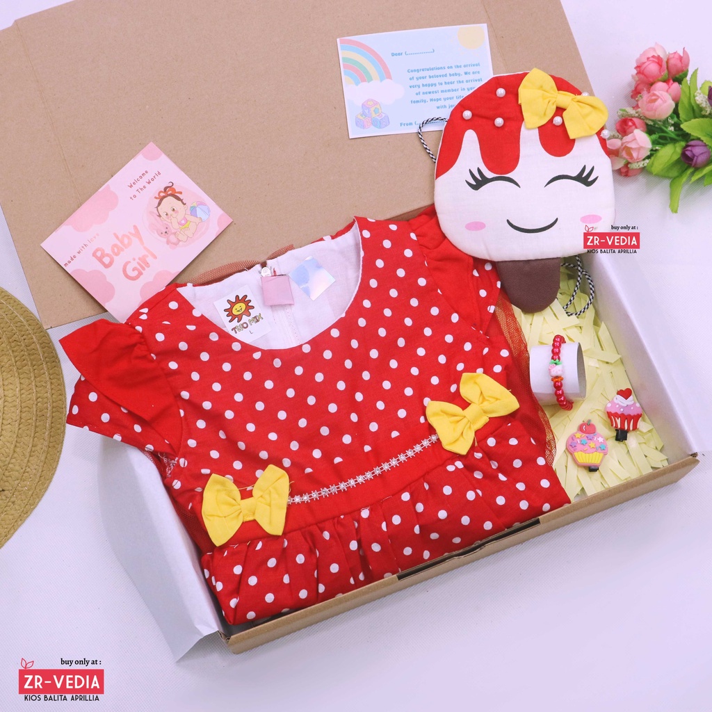 [KAWAII] Hampers Baby Girl 0-18 Bulan / Kado Lahiran Bayi Perempuan Hadiah New Born Gift Dress