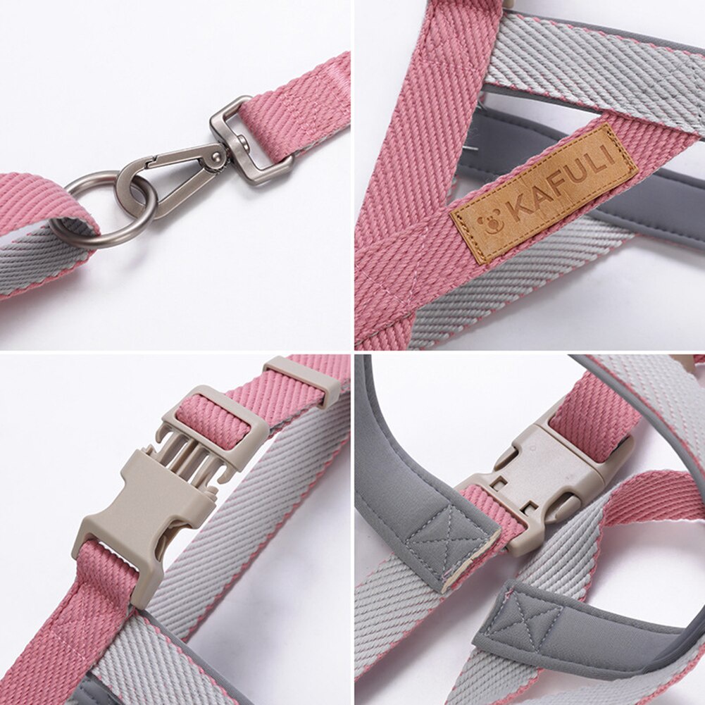 Pet Harness Dog Cat Traction Strap / Tali Tuntun Anjing Kucing Tebal Halus Kualitas Bagus