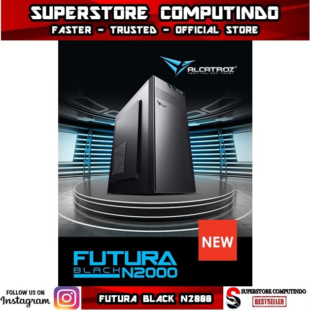 Alcatroz Futura Black N2000 - With Psu 450 WATT