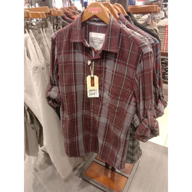 Kemeja Flanel CARDINAL Casual ORIGINAL NEW ARRIVAL