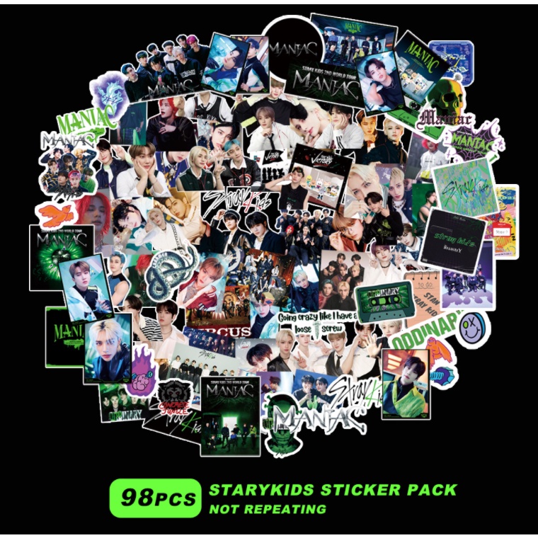 Stiker Motif Print Foto Stray Kids 2ND WORLD TOUR GOT7 Untuk Koper