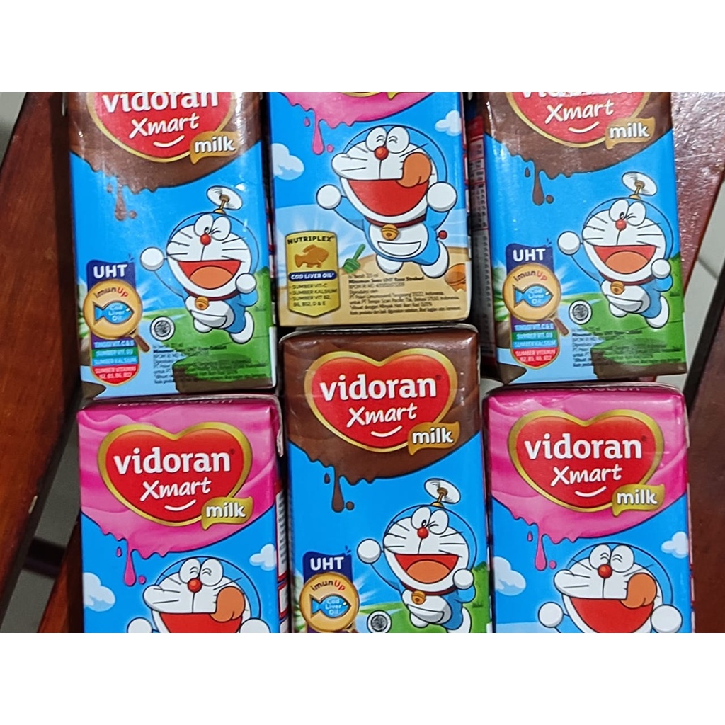 Vidoran Xmart Milk UHT 110 ML / Cokelat / Strawberry / Mengandung COD LIVER OIL / Multivitamin