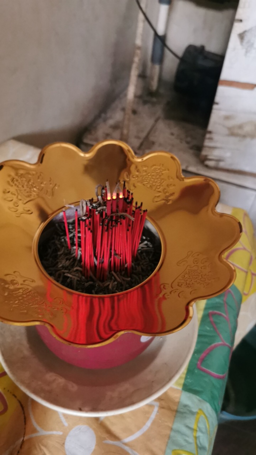 Tempat Dupa Hiolo Piring Abu | Lidah Hiolo | Wei Lu Hiolo Uk.6 Inchi