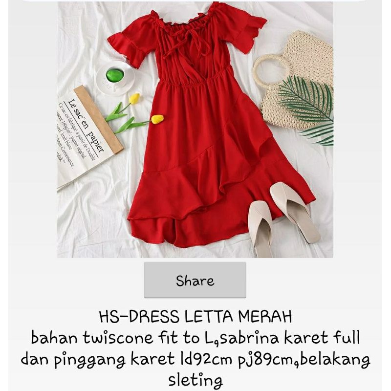 DRESS WANITA TERMURAH BY HS/DRESS CASUAL WANITA/FIT TO L-XL