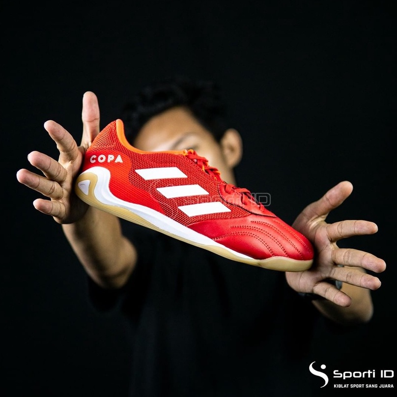 Sepatu Futsal Adidas Copa Sense .3 IN - Red White FY6192 Original