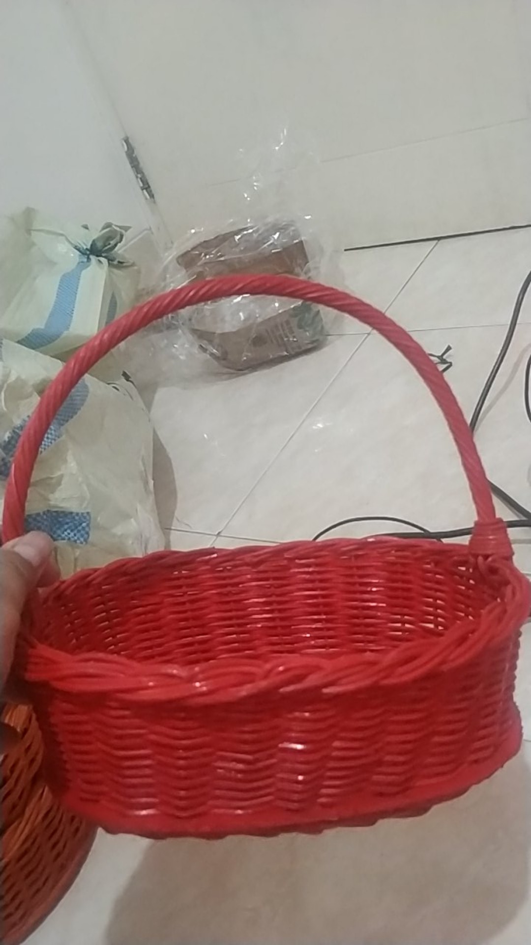 Keranjang Parcel Lonjong Tempat Tabur Bunga