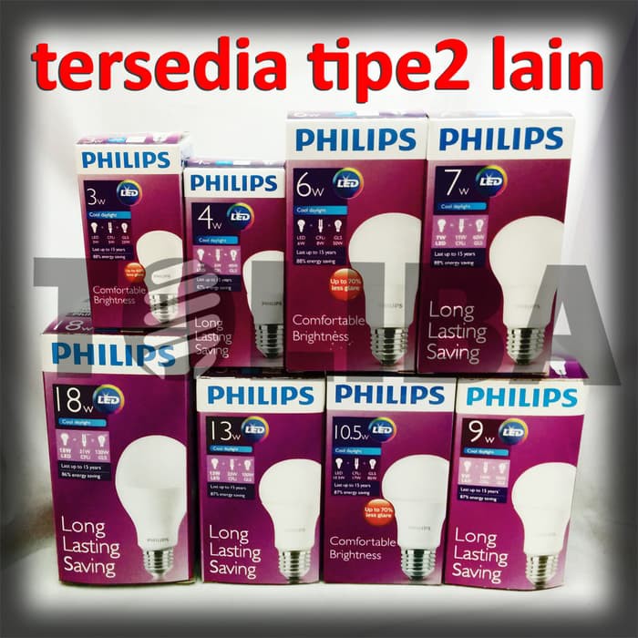 lampu led philips 4watt 4w 4 w 4 watt / lampu philips led putih sni