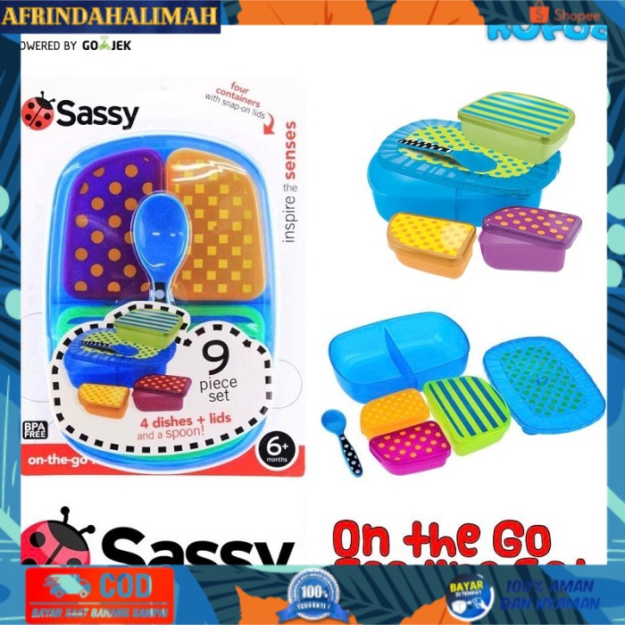 

[TERBARU] Sassy On The Go Feeding Set, Kotak Makan Bekal Anak Sekolah