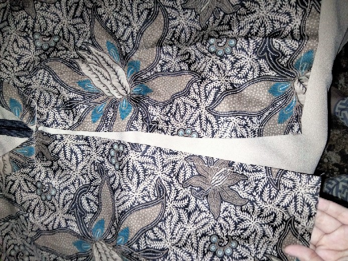 Tey-17 Batik Wanita Asj Sa Hrb026 Kenongo Kemeja Tosca Pendek