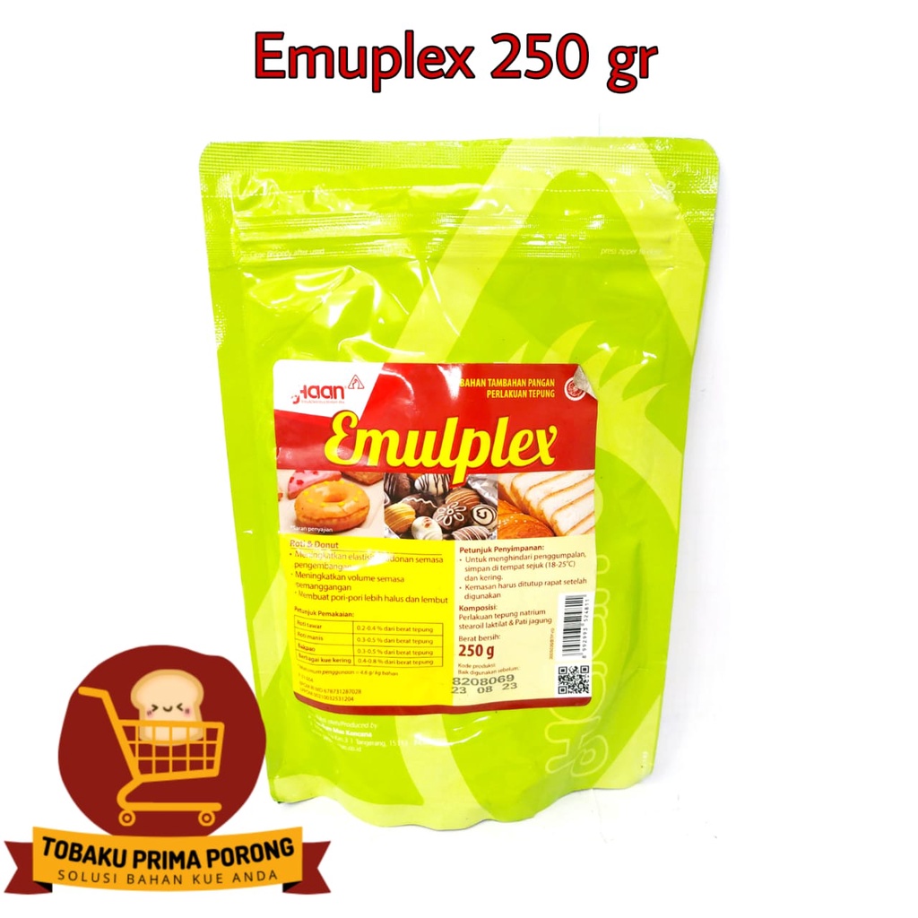 

EMULPLEX HAAN TAMBAHAN PANGAN PERLAKUAN TEPUNG - 250 G