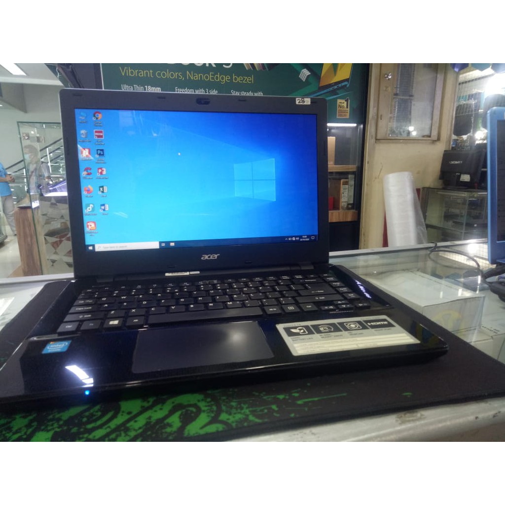 LAPTOP LEPTOP SEKEN BEKAS SECOND ACER CELERON LAYAR 14 INCI RAM 2GB INTEL CELERON MULUS GARANSI  SEMUA MASIH ORIGINAL