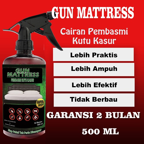 GUN MATTRESS CAIRAN SPRAY 500 ML PEMBASMI KUTU KASUR ANTI KUTU KASUR OBAT KUTU KASUR RACUN KUTU KASU