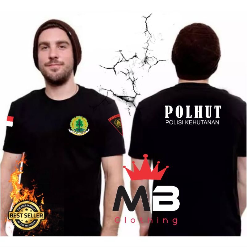 KAOS POLHUT / KAOS LENGAN PENDEK POLHUT / KAOS POLISI HUTAN / KAOS PRIA DISTRO / BAJU POLISI HUTAN