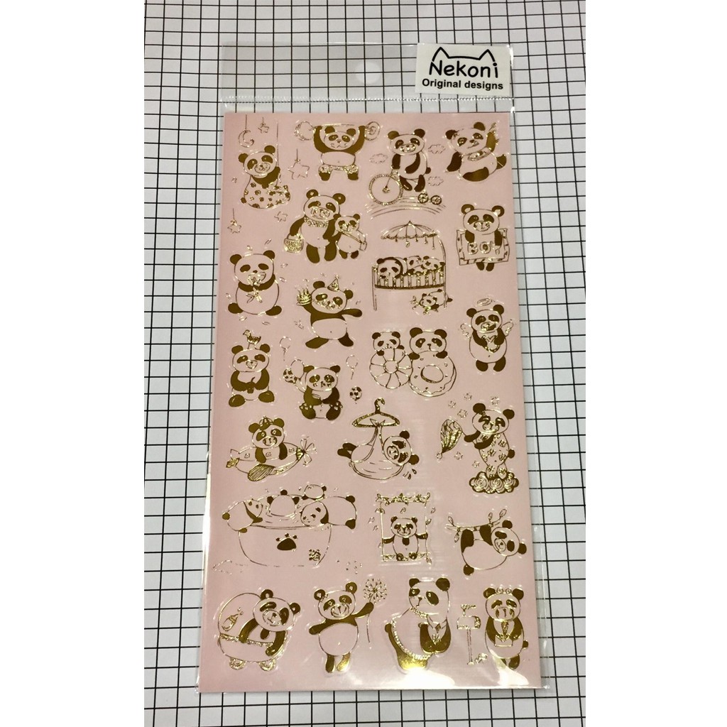 

Nekoni Original Designs Sticker Golden Foil