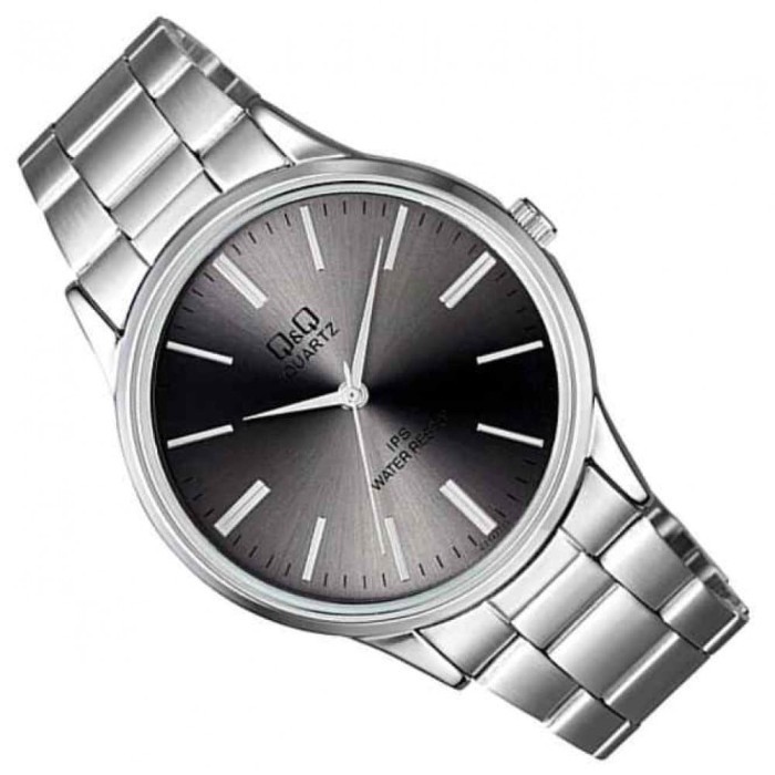 [COD] Jam Tangan Pria Q&Q QQ Analog Tali Rantai Silver C214J222Y Original KEREN KOTAK KADO TERBARU