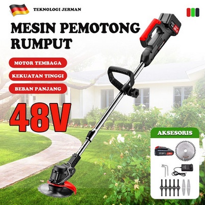 48V Mesin potong rumput Baterai Pemangkas Rumput Modern Lawn Mowers