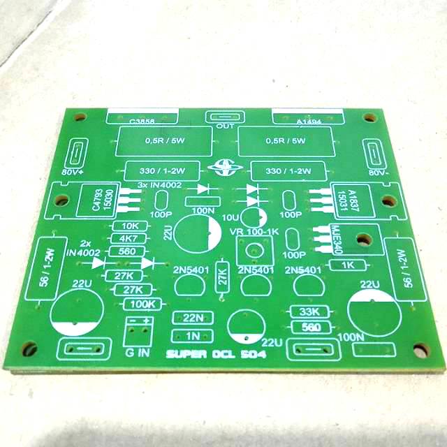 PCB power socl 504 hijau