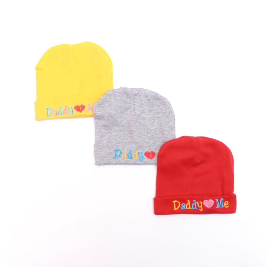 Topi Bayi Nia Bordir Daddy Love Me 0-6 Bulan