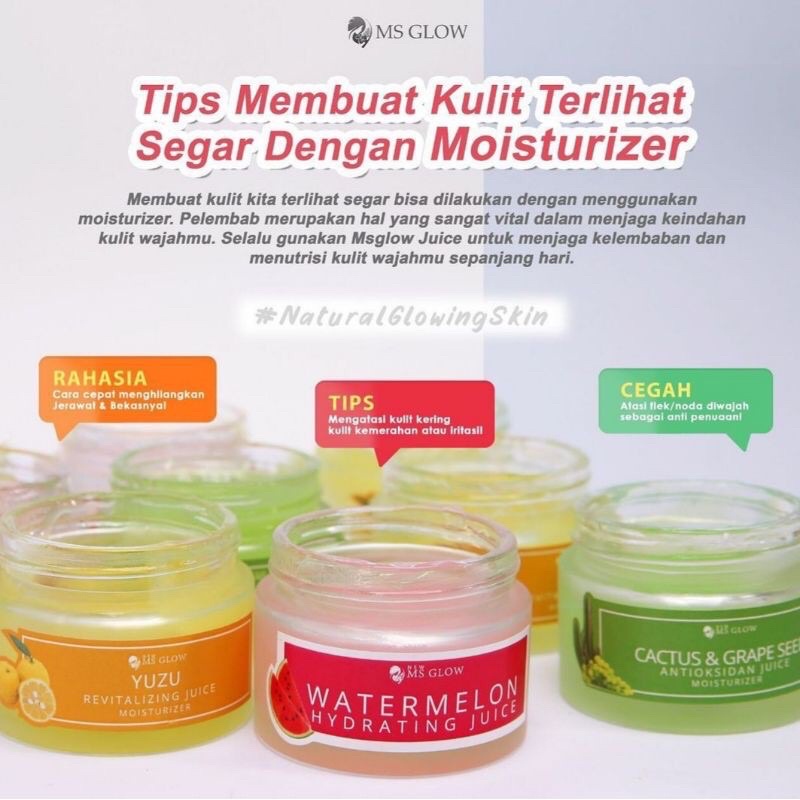 Juice Moisturizer MS Glow Original Asli Distributor Resmi (
