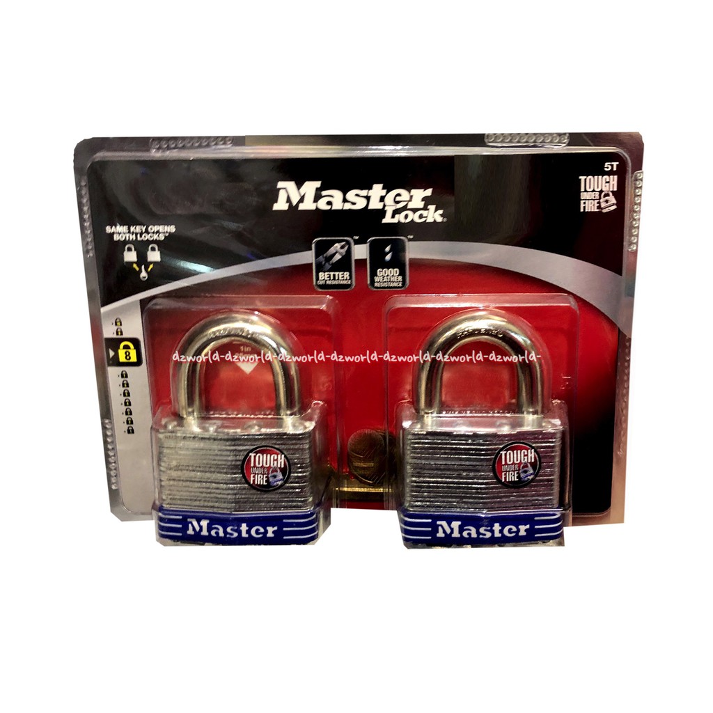 Master Lock Padlock Gembok 25mm 2pcs Dengan Kunci Yang Sama