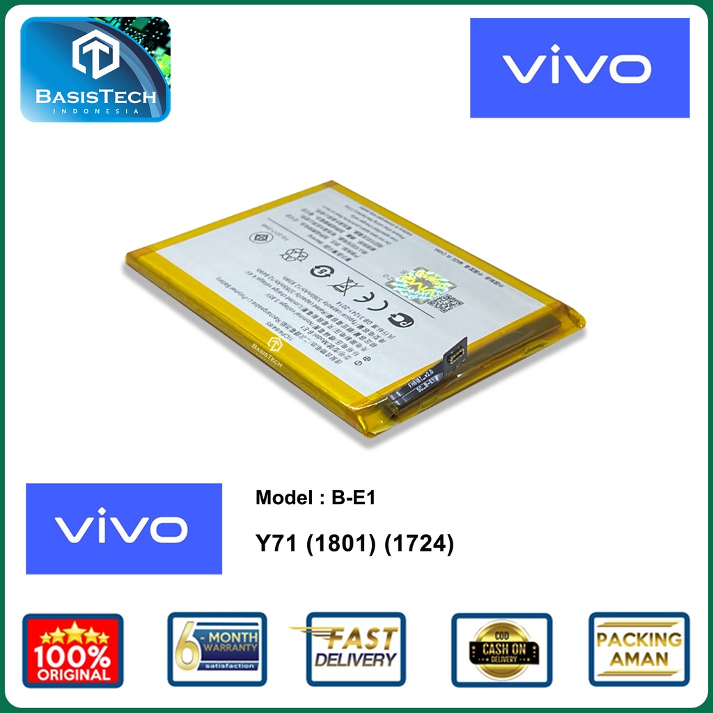 BATERAI VIVO Y71 - BATERAI VIVO 1801 - BATERAI VIVO 1724 - B-E1 - ORI