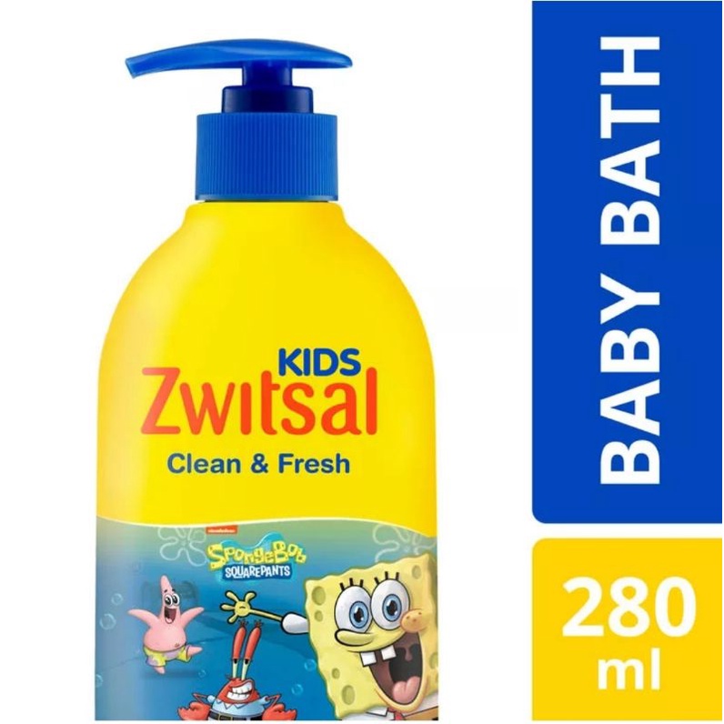 Zwitsal kids bubble bath soft &amp; moisturizing ; clean &amp; fresh 280 ml