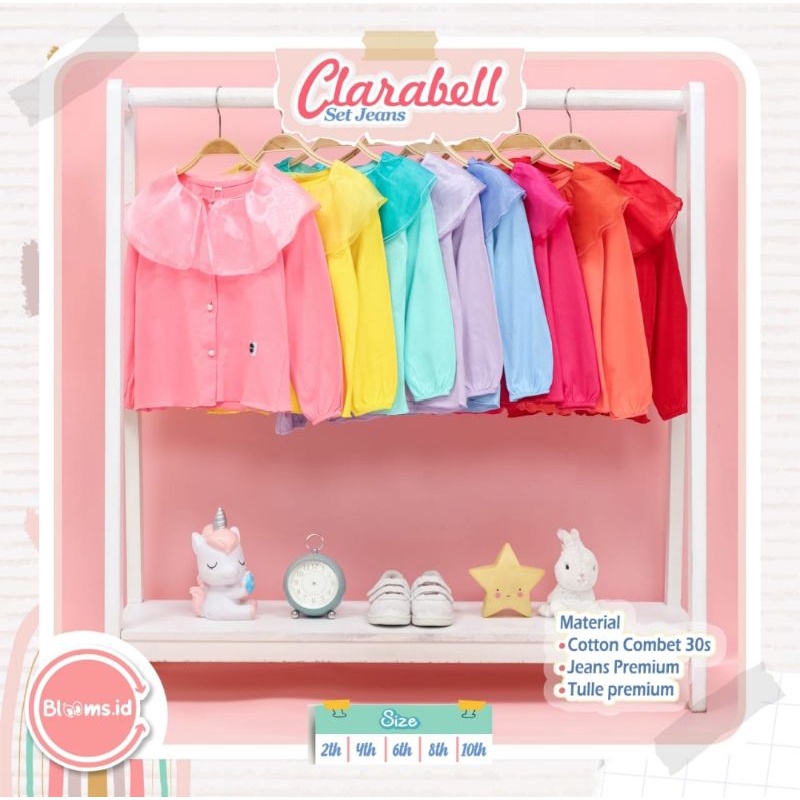 Clarabell set jeans | setelan anak perempuan